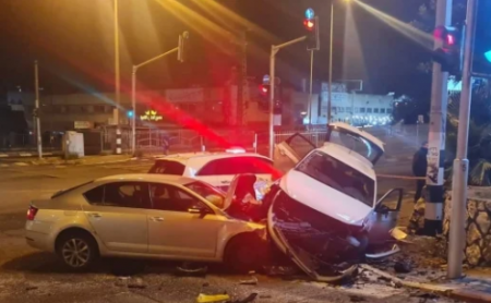 مصابين بحادث طرق على شارع التفافي الناصرة